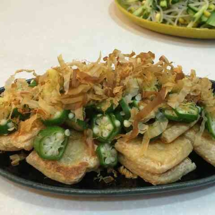 あと一品に オクラのせ油揚げ レシピ 作り方 By S Sunflower 楽天レシピ あと一品に オクラのせ油揚げ レシピ 作り方 By S Sunflower 楽天レシピ